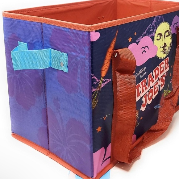 NWT Trader Joe's Stand-up Collapsible Tote Bag- Limited Edition - Picture 3 of 8